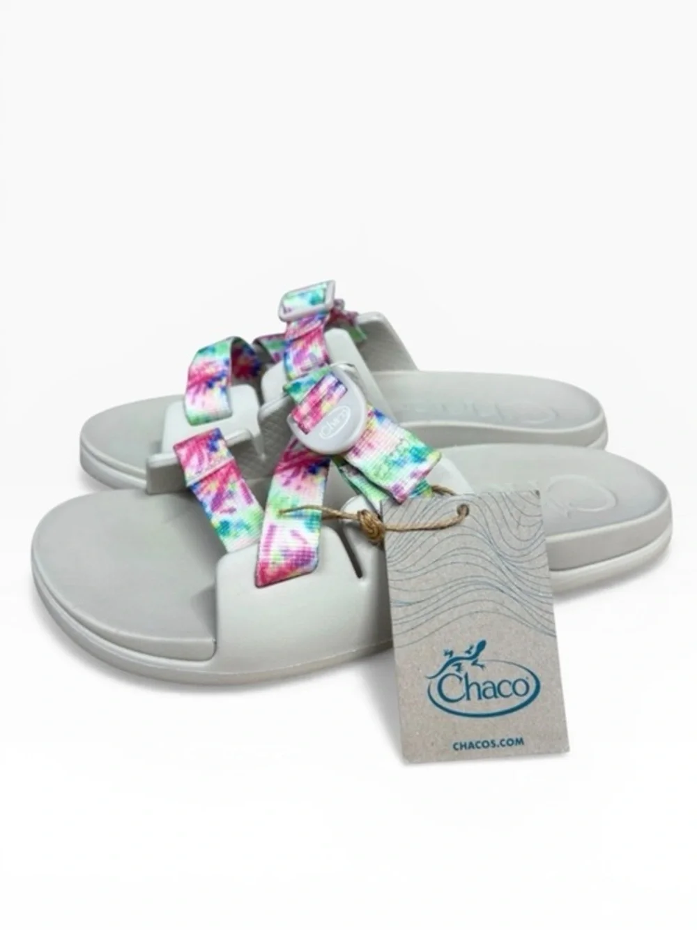 NWT Chaco Kids Chillos Slides Tie Dye Adjustable Sport Sandals Size US 6 - Picture 1 of 10
